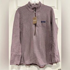Patagonia Women's XL R1 Air 1/2-Zip Pullover Stormy Mauve Jacket NWT Pink
